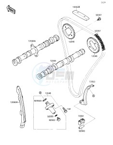 ZX 750 H [NINJA ZX-7] (H1) [NINJA ZX-7] drawing CAMSHAFT-- S- -_TENSIONER