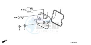 SH300A9 France - (F / ABS CMF) drawing CYLINDER HEAD COVER