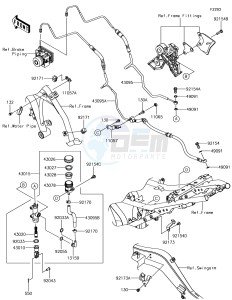 NINJA 650 EX650KHF XX (EU ME A(FRICA) drawing Rear Master Cylinder