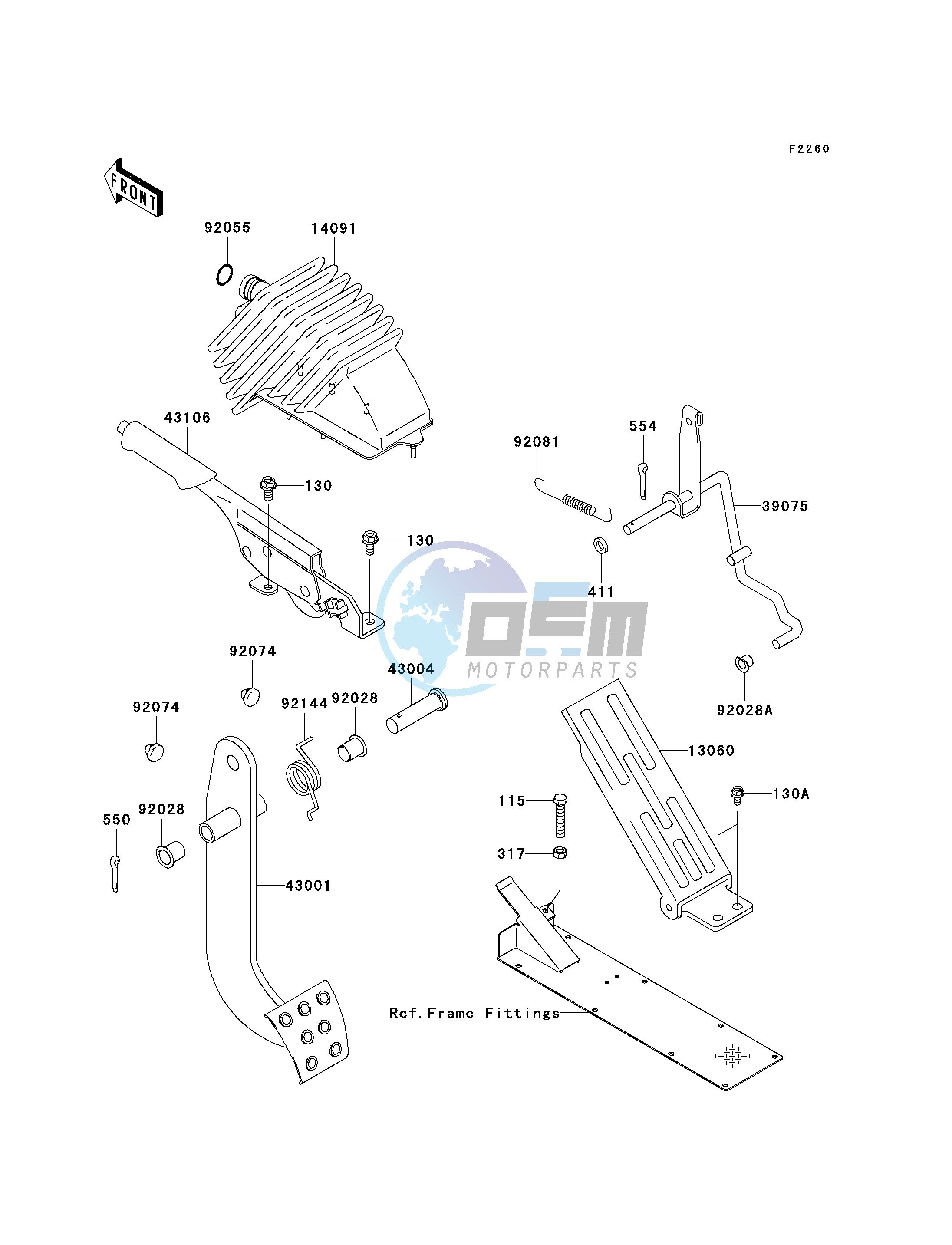 BRAKE PEDAL_THROTTLE LEVER