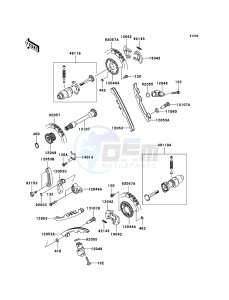 KVF750_4X4 KVF750D9F EU GB drawing Camshaft(s)/Tensioner