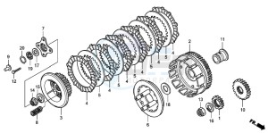 TRX300EX SPORTRAX drawing CLUTCH