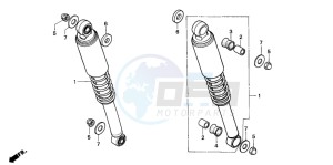 CG125 drawing REAR CUSHION (2)