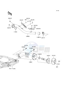 KSF 450 B [KFX450R MONSTER ENERGY] (B8F-B9FB) B9F drawing MUFFLER-- S- -