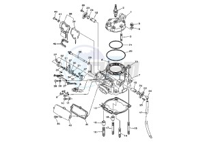 YZ LC 250 drawing CYLINDER HEAD