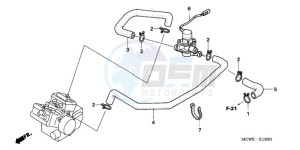 VFR800A9 France - (F / ABS CMF MME) drawing AIR INJECTION VALVE