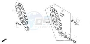 CB750F2 SEVEN FIFTY drawing REAR CUSHION (2)