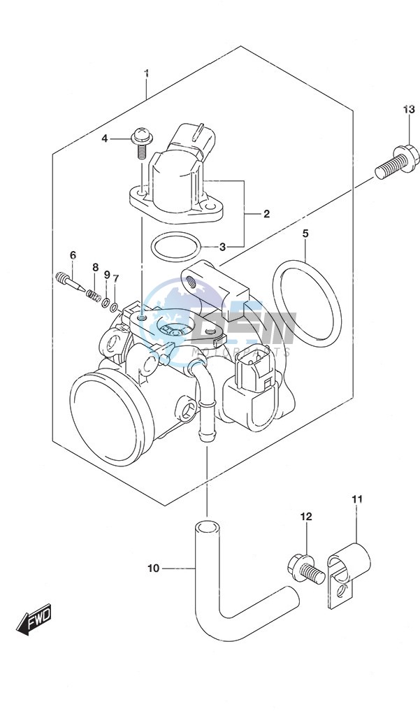 Throttle Body Non-Remote Control