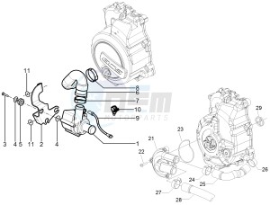 Beverly 125 RST 4T 4V ie E3 drawing Cooler pump