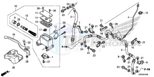 TRX500FM5H Europe Direct - (ED) drawing FRONT BRAKE MASTER CYLINDER