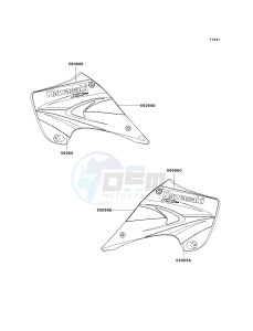 KX 125 M (M2) drawing DECALS