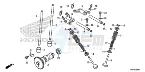 TRX420FA5G TRX420F Europe Direct - (ED) drawing CAMSHAFT/VALVE