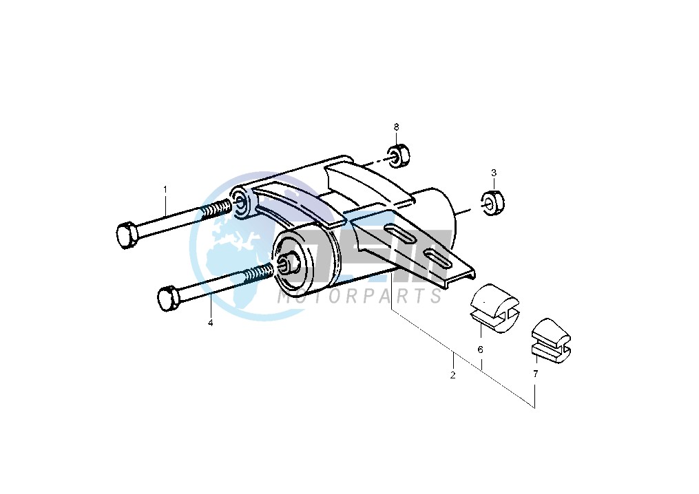 Swinging arm