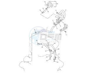 V-MAX 1700 drawing SECONDARY AIR SYSTEM