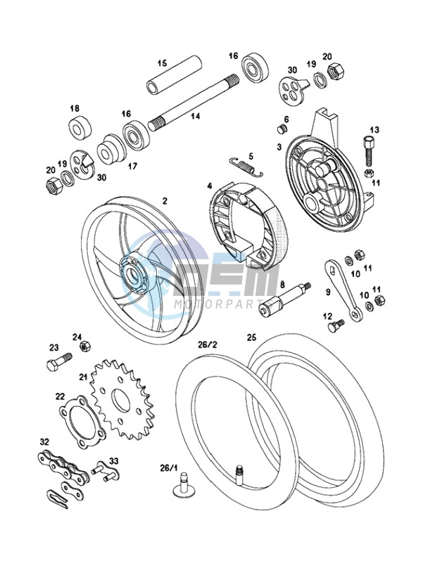 Rear wheel