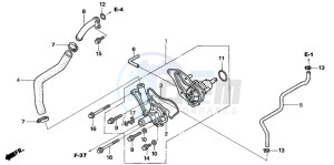 TRX650FA drawing WATER PUMP