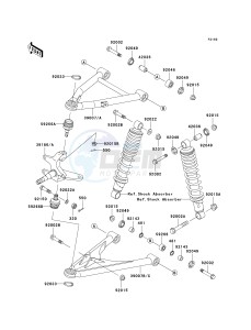 KEF 300 B [LAKOTA SPORT] (B1-B3) [LAKOTA 300 SPORT] drawing SUSPENSION