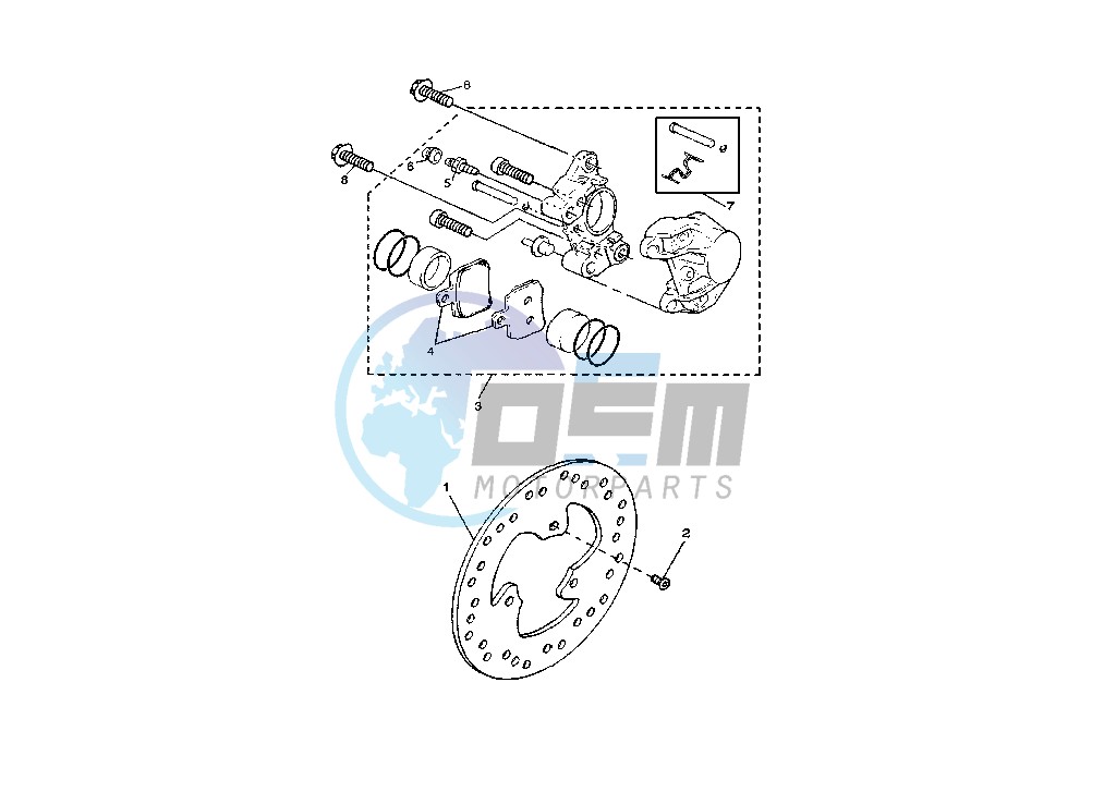 REAR BRAKE CALIPER