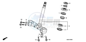 ST1300AE Pan Europoean - ST1300 UK - (E) drawing STEERING STEM