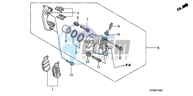 REAR BRAKE CALIPER