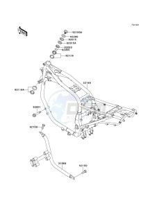 ZX 1100 E [GPZ 1100] (E1-E3) [GPZ 1100] drawing FRAME