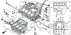 CBR600RA9 France - (F / ABS CMF MME) drawing CRANKCASE