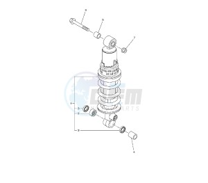 FZ8-NA 800 drawing REAR SHOCK ABSORBER