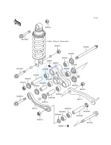 ZX 600 D [NINJA ZX-6] (D1) [NINJA ZX-6] drawing SUSPENSION