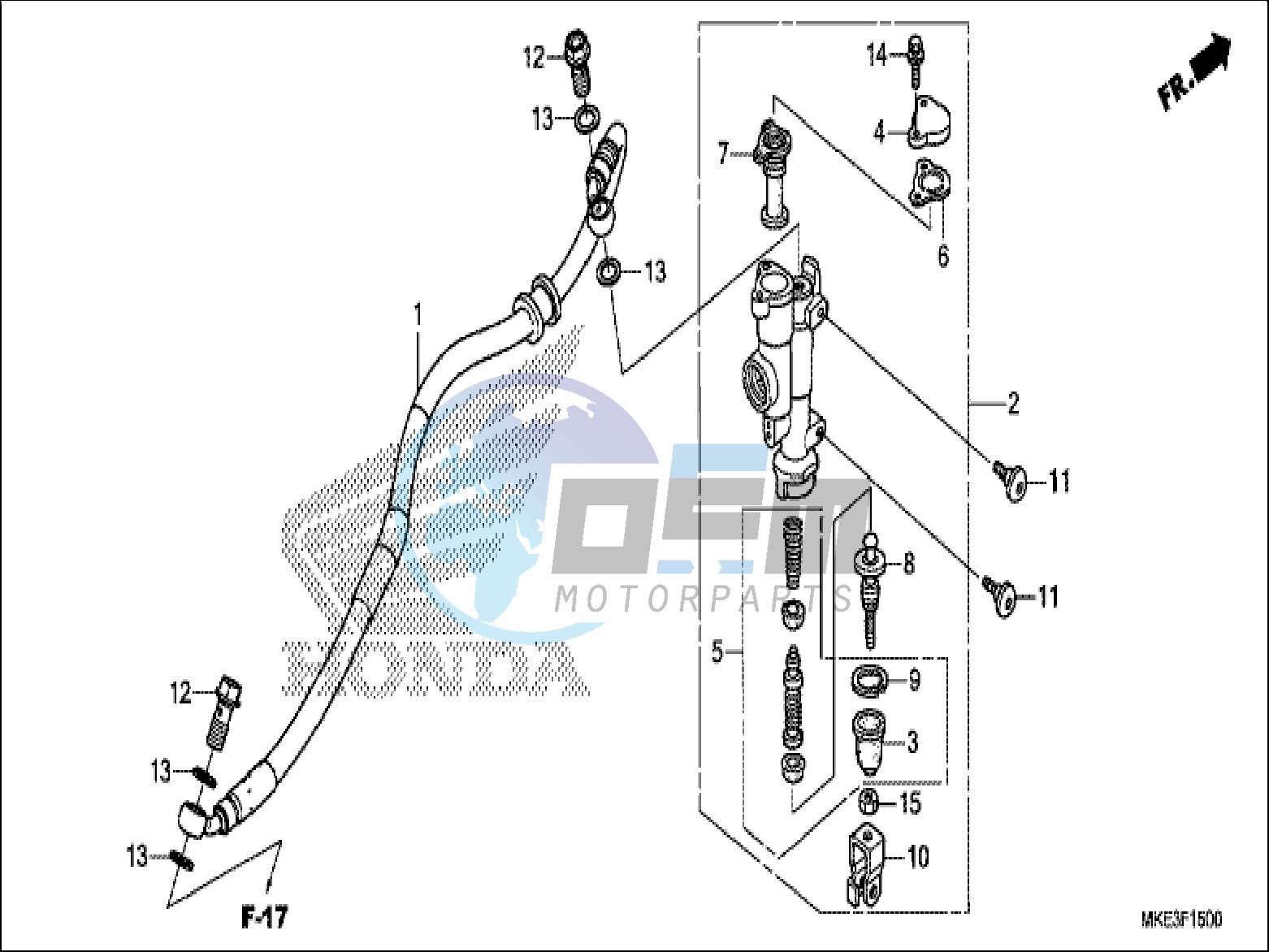 REAR BRAKE MASTER CYLINDER