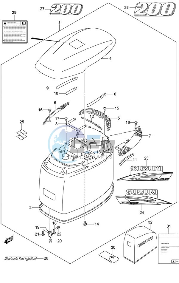 Engine Cover (White)