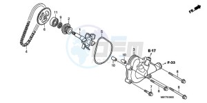 XL1000VA9 France - (F / ABS CMF) drawing WATER PUMP