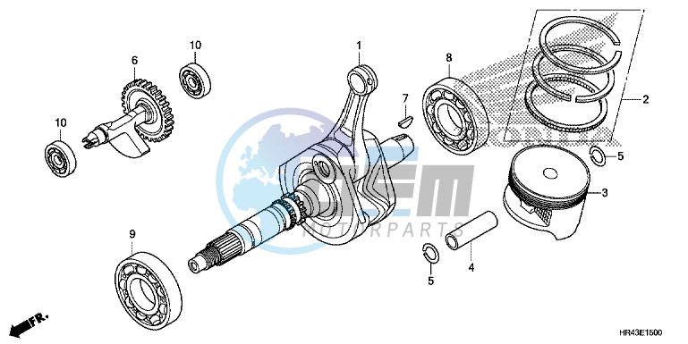 CRANK SHAFT/PISTON