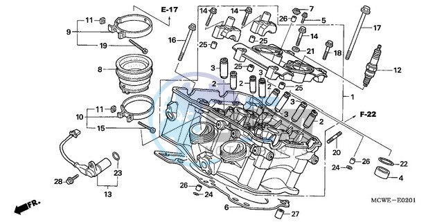 CYLINDER HEAD (REAR)