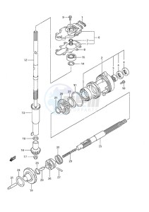 DF 25 V-Twin drawing Drive Shaft