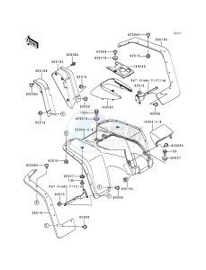 KLF 300 B [BAYOU 300] (B1-B4) [BAYOU 300] drawing FRONT FENDER