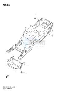 GSX650F (E21) Katana drawing REAR FENDER (GSX650FUL1 E24)