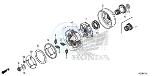 TRX420TE1E TRX420 ED drawing STARTING CLUTCH