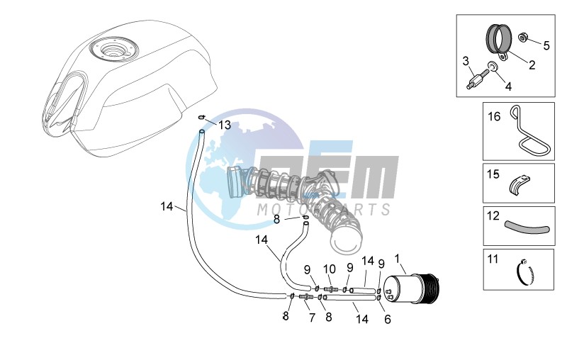 Fuel vapour recover system