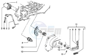 Liberty 50 ptt drawing Starting motor-starter lever