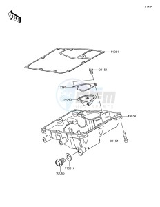 VERSYS 650 ABS KLE650FHF XX (EU ME A(FRICA) drawing Oil Pan