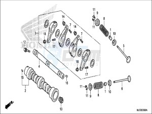 NC750JH Europe Direct - (ED) drawing CAMSHAFT/VALVE