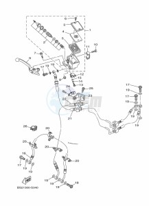 MT-09 MTN850-A (BS2V) drawing FRONT MASTER CYLINDER