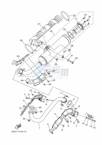 YFM700FWAD GRIZZLY 700 EPS (BDEJ) drawing EXHAUST