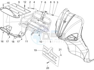 Liberty 125 4t ptt e3 (A) Austria drawing Front luggage rack