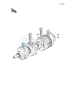 KZ 1000 R [EDDIE LAWSON REPLICA] (R1-R2) [EDDIE LAWSON REPLICA] drawing CRANKSHAFT