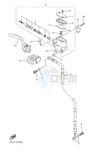 YZ250F (1SME 1SMJ 1SMK 1SML) drawing FRONT MASTER CYLINDER