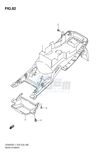 GSX650F (E3-E28) Katana drawing REAR FENDER (GSX650FL1 E28)