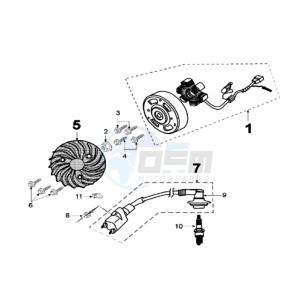 LUDIX 10 RB ONE drawing IGNITION PART