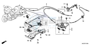 GL1800BG GOLDWING - F6B UK - (E) drawing OPENER UNIT