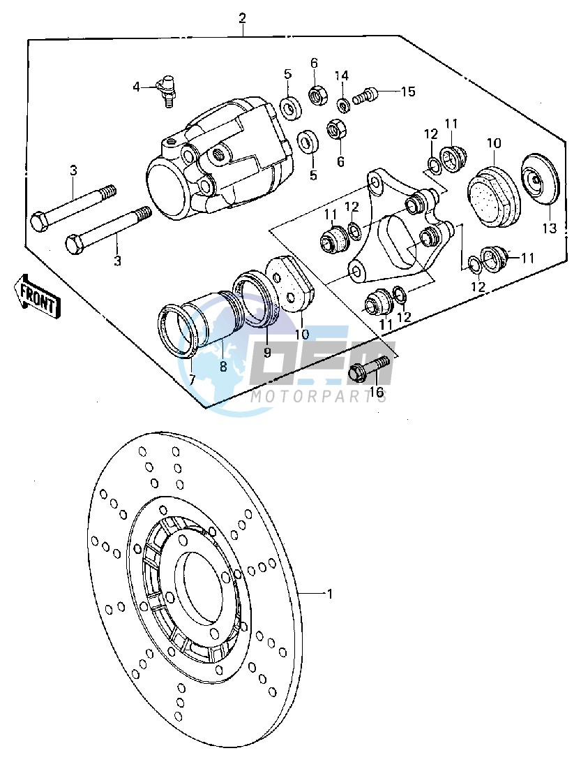 FRONT BRAKE -- 80 D1- -